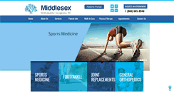 Desktop Screenshot of middlesexortho.com